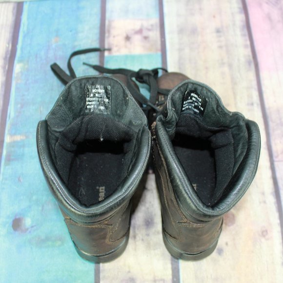 LL Bean Cresta Brown Leather Vibram Sole Trail Hiking Ankle Boots 6 M - Picture 7 of 9